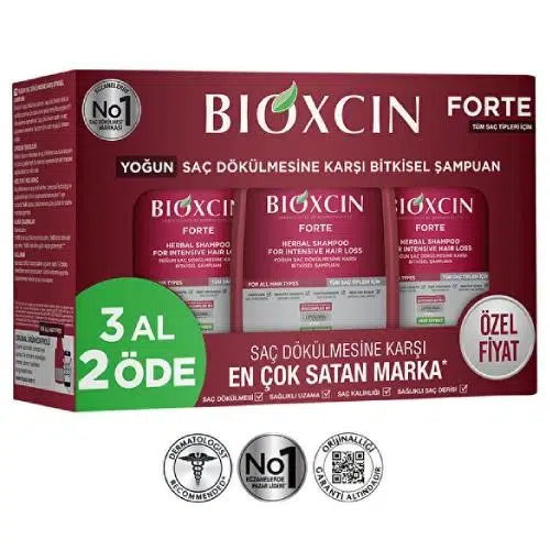 Bioxcin Forte 3 x 300 Ml Saç Dökülmesine Karşı Bitkisel Şampuan