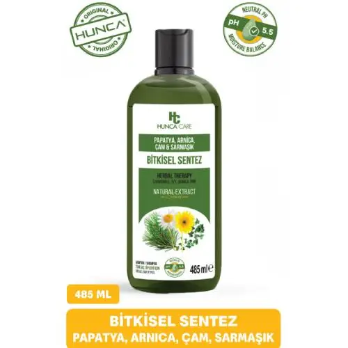 Hunca Care Papatya Arnica Çam Ve Sarmaşık İçerikli Bitkisel Şampuan 485 Ml