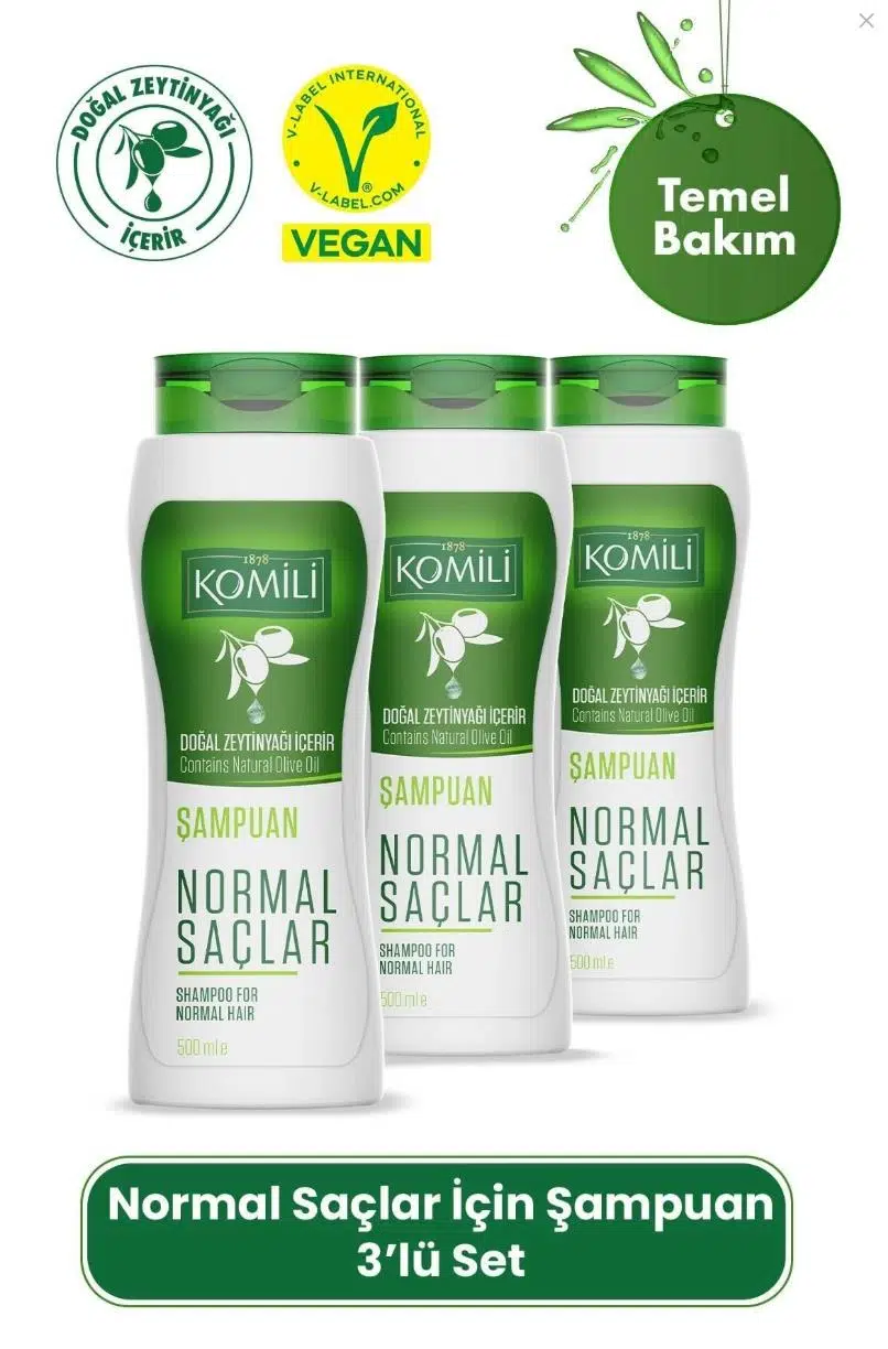 Komili Normal Saçlar İçin Şampuan 3 X 500 Ml