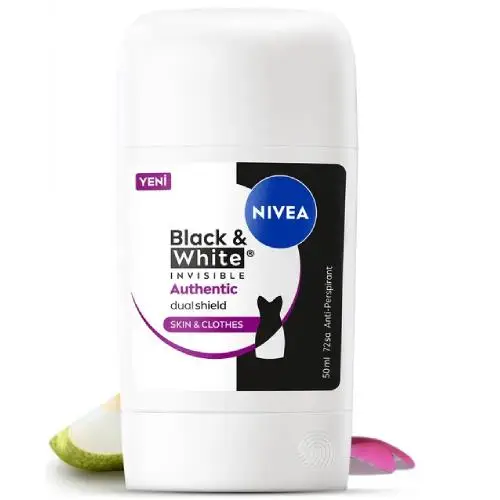 Nivea Black&White Authentic Kadın Stick Deodorant 50 Ml