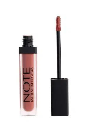 Note Mattemoist Lipgloss Yarı Mat Saten Bitişli Likit Ruj 413 Coral Touch Kahverengi