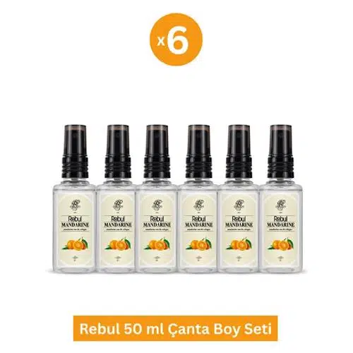 Rebul Mandarine Edc 6 X 50 Ml Kolonya